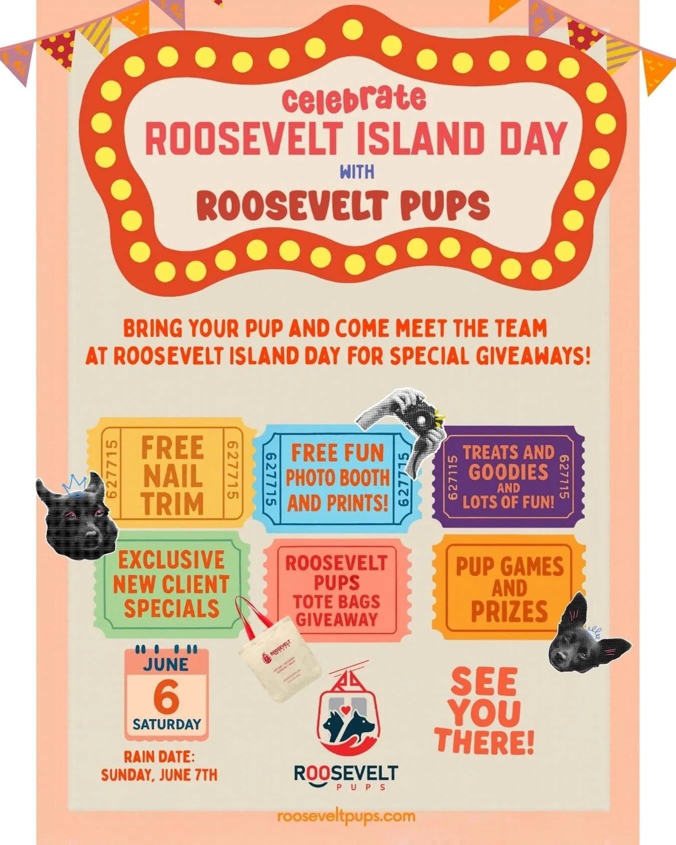 We&rsquo;re excited to celebrate Roosevelt Island day with you all! Clear your weekend plans and come hang with us this Saturday, June 6th for a fun filled day!
11am - 3pm
@ Firefighters Field
See you there!