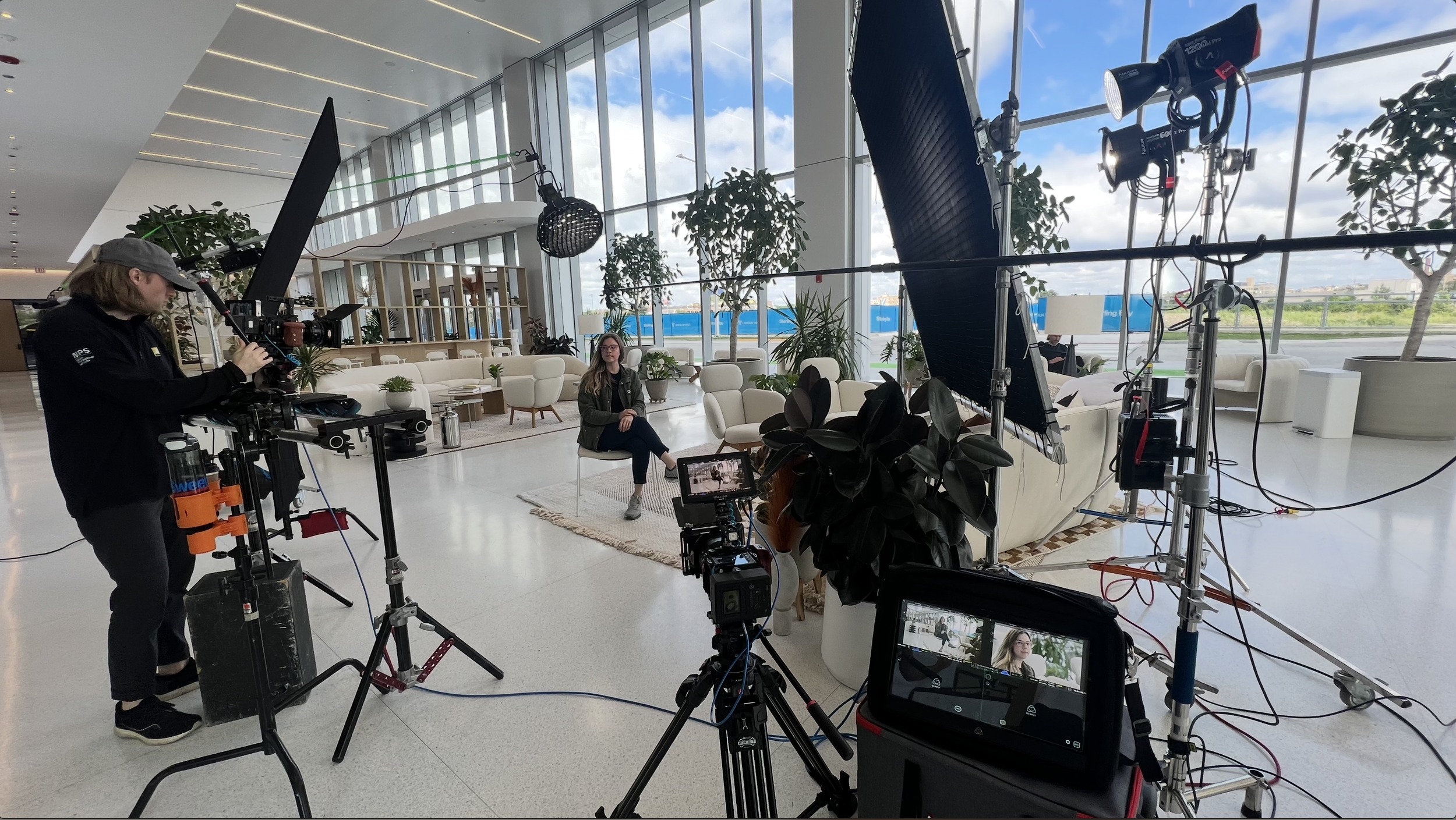 Behind the scenes production photo