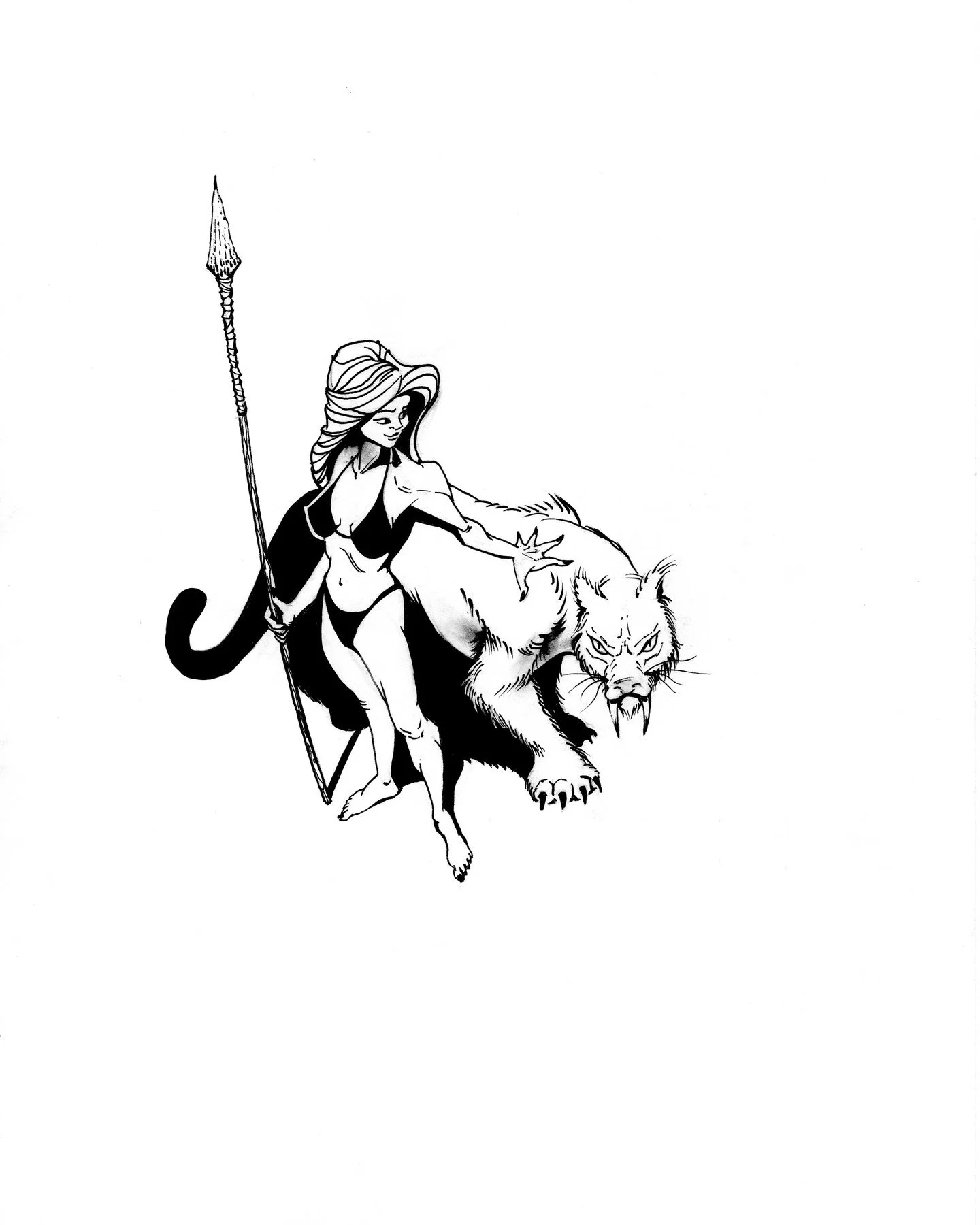 Working on something for my upcoming comic con appearance. 

Hoping to produce some type of sketchbook of all original character designs to have on the table (so I have more than fan art). 

Having fun doing badass heroines and a lot of focus on shap