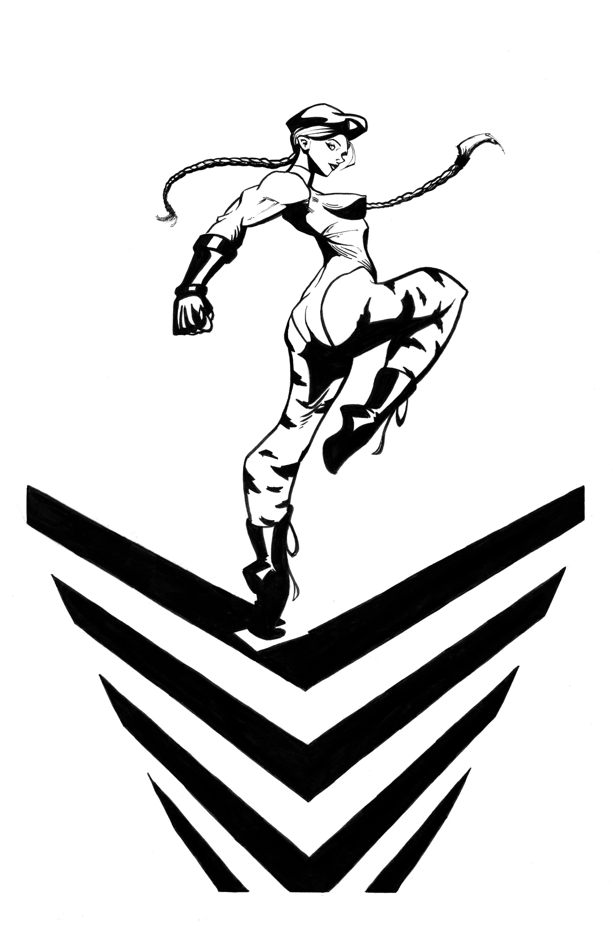 Print - B&W - Cammy Jump