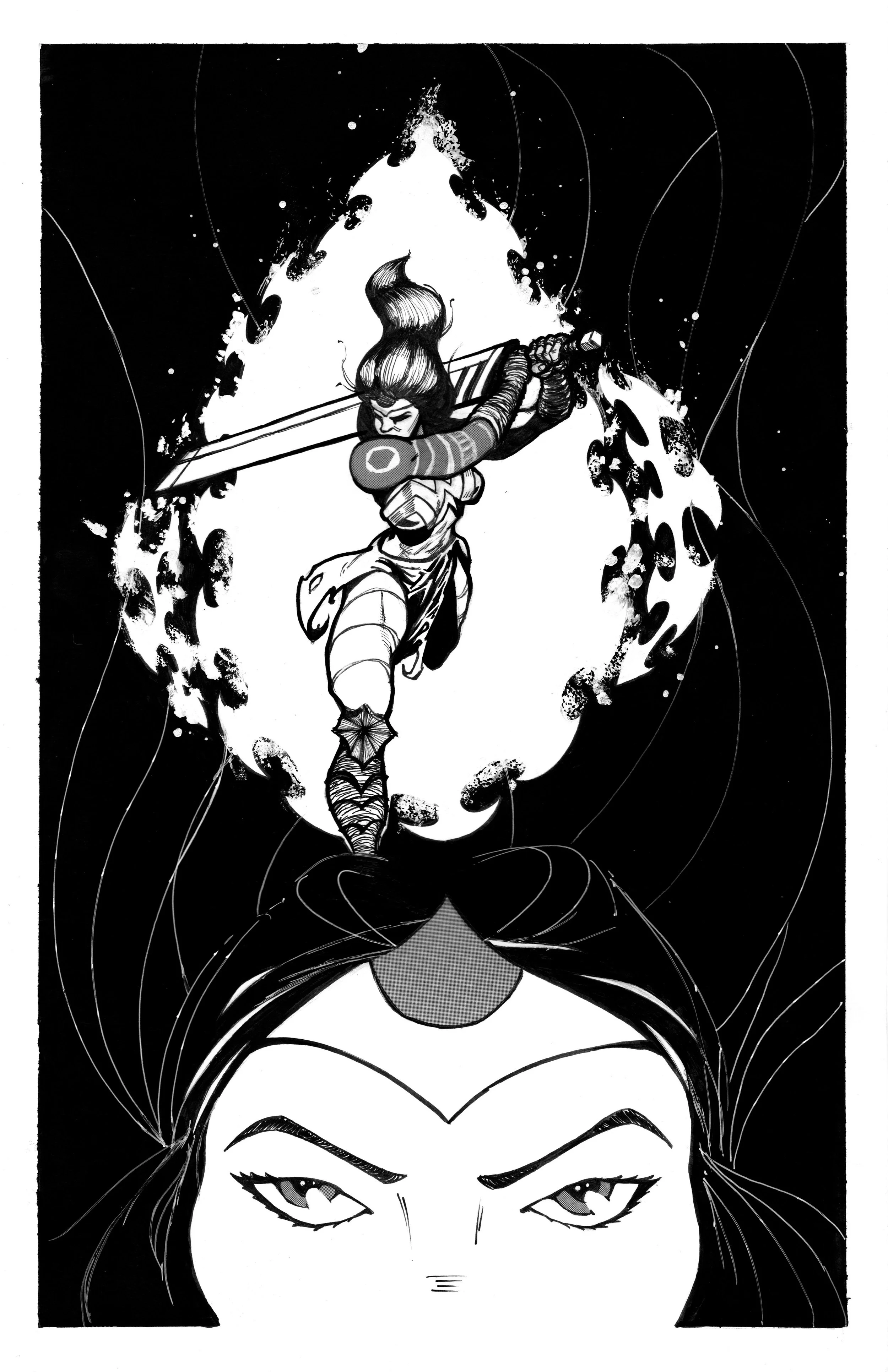 Print - B&W - Absolute Wonder Woman