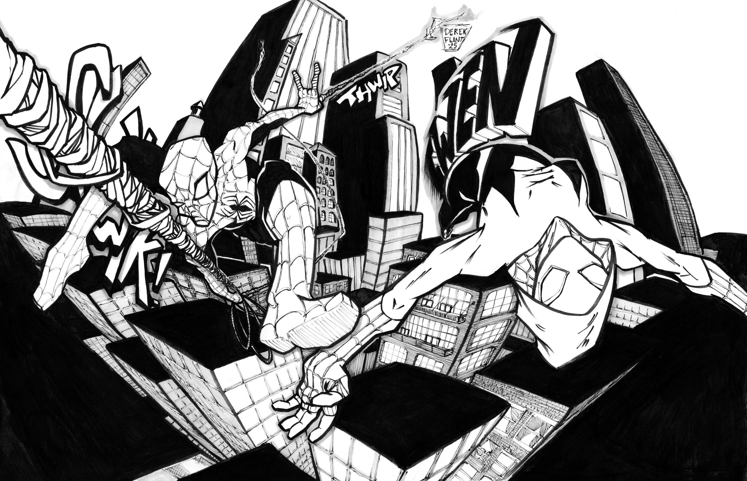 OG - Spider-Man and Gwen in the City