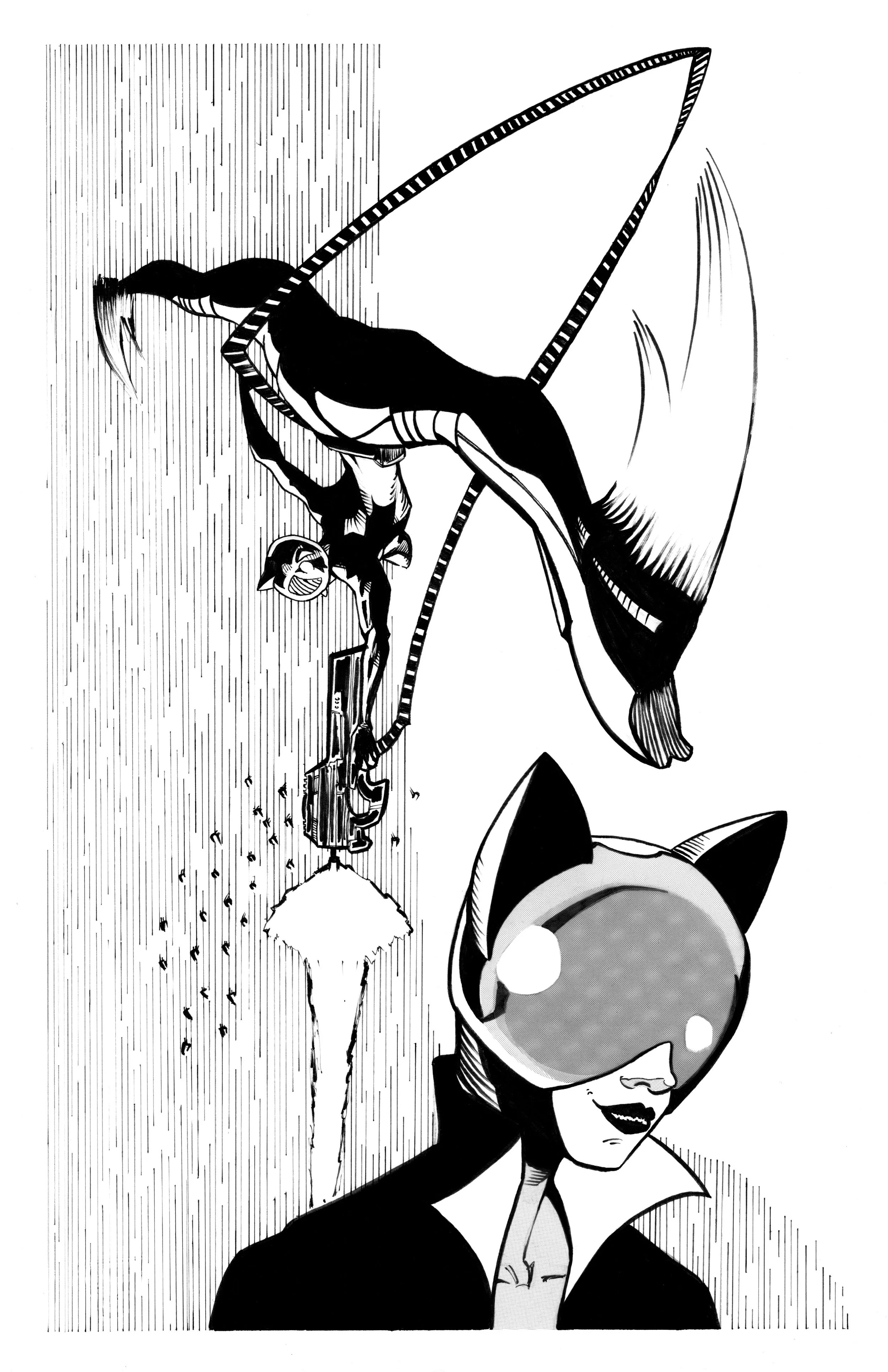 Print - B&W - Absolute Catwoman