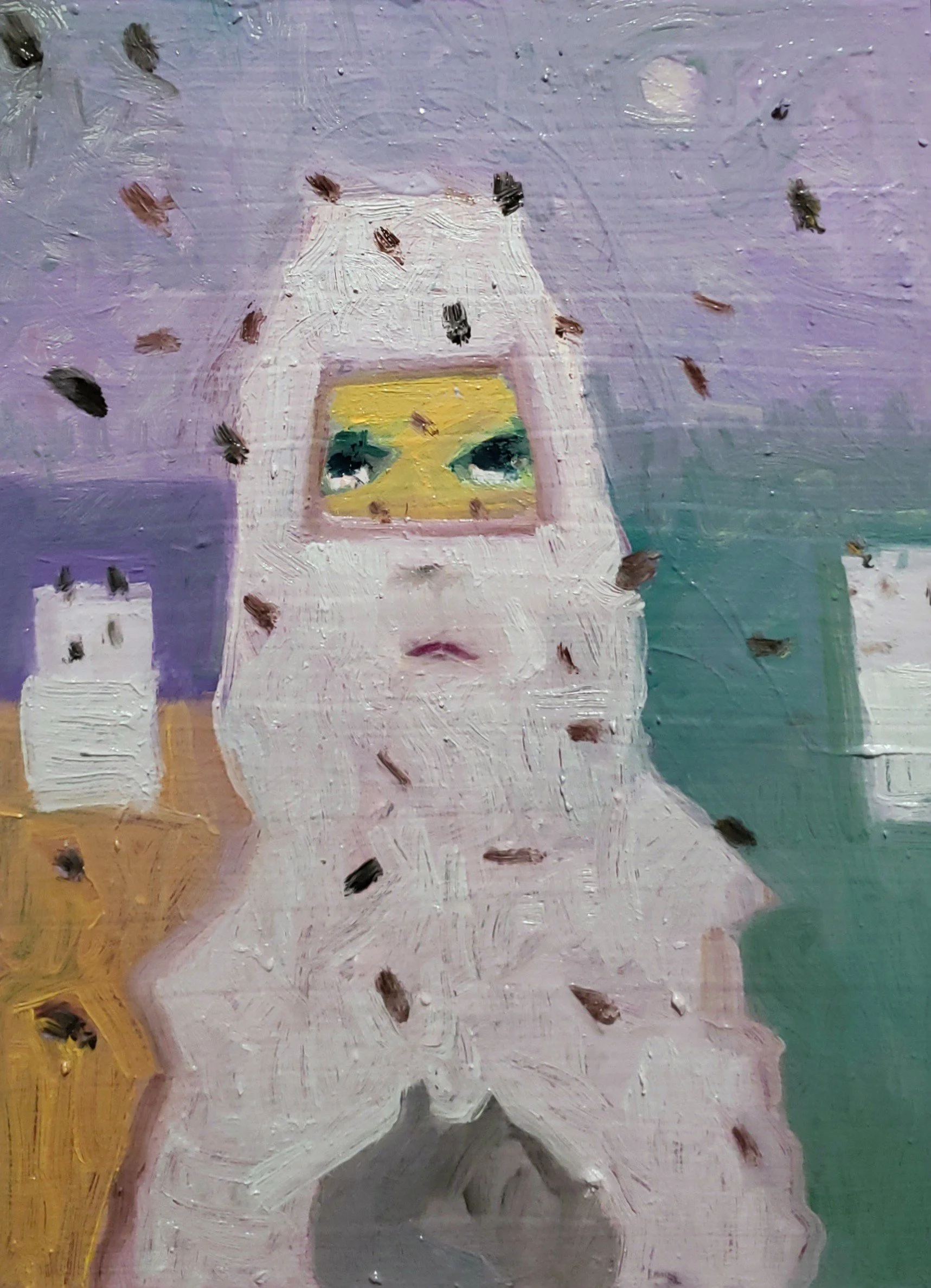 Take the Honey and Run (oil on board)