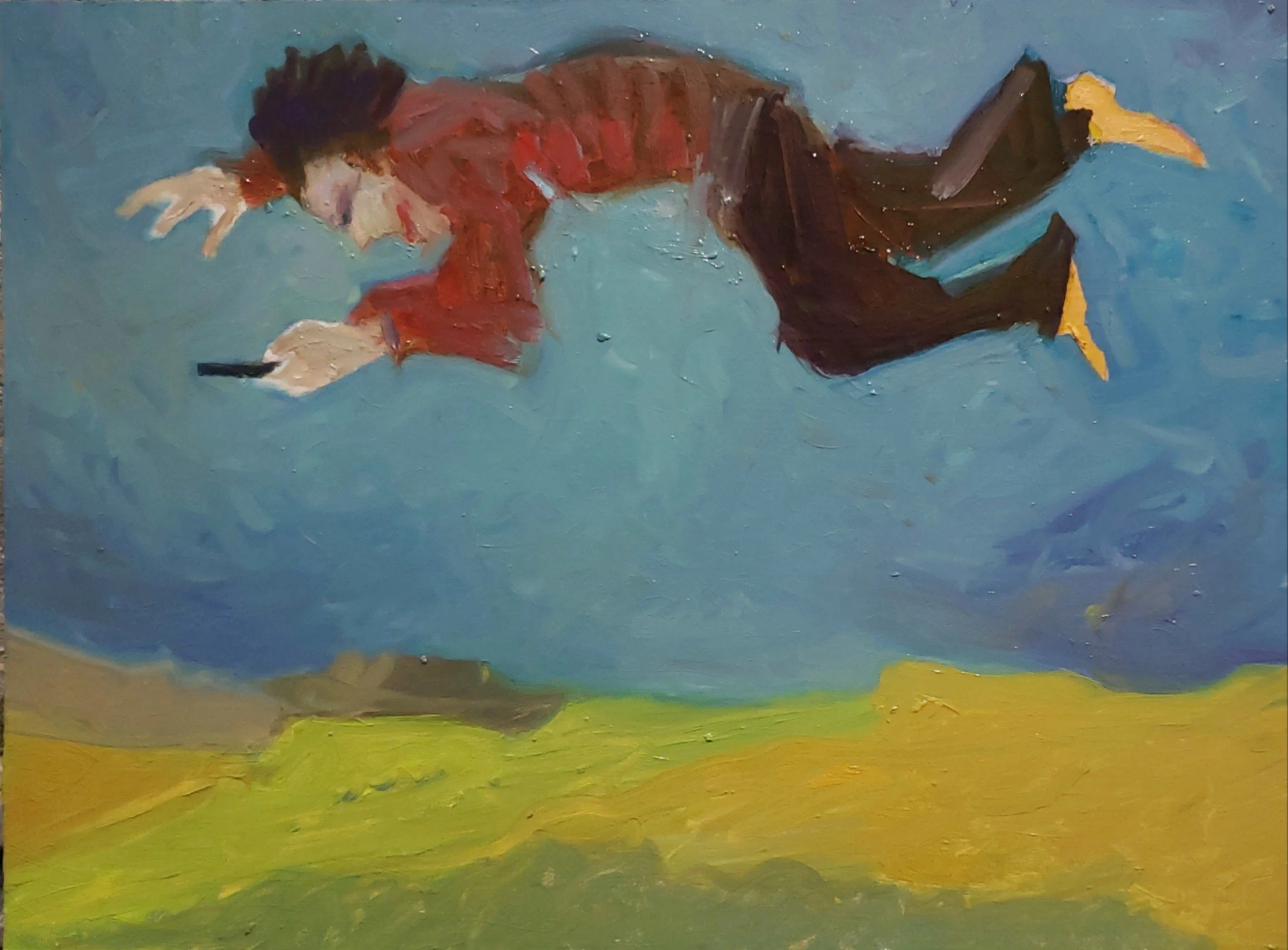 The Last Selfie (oil on board)