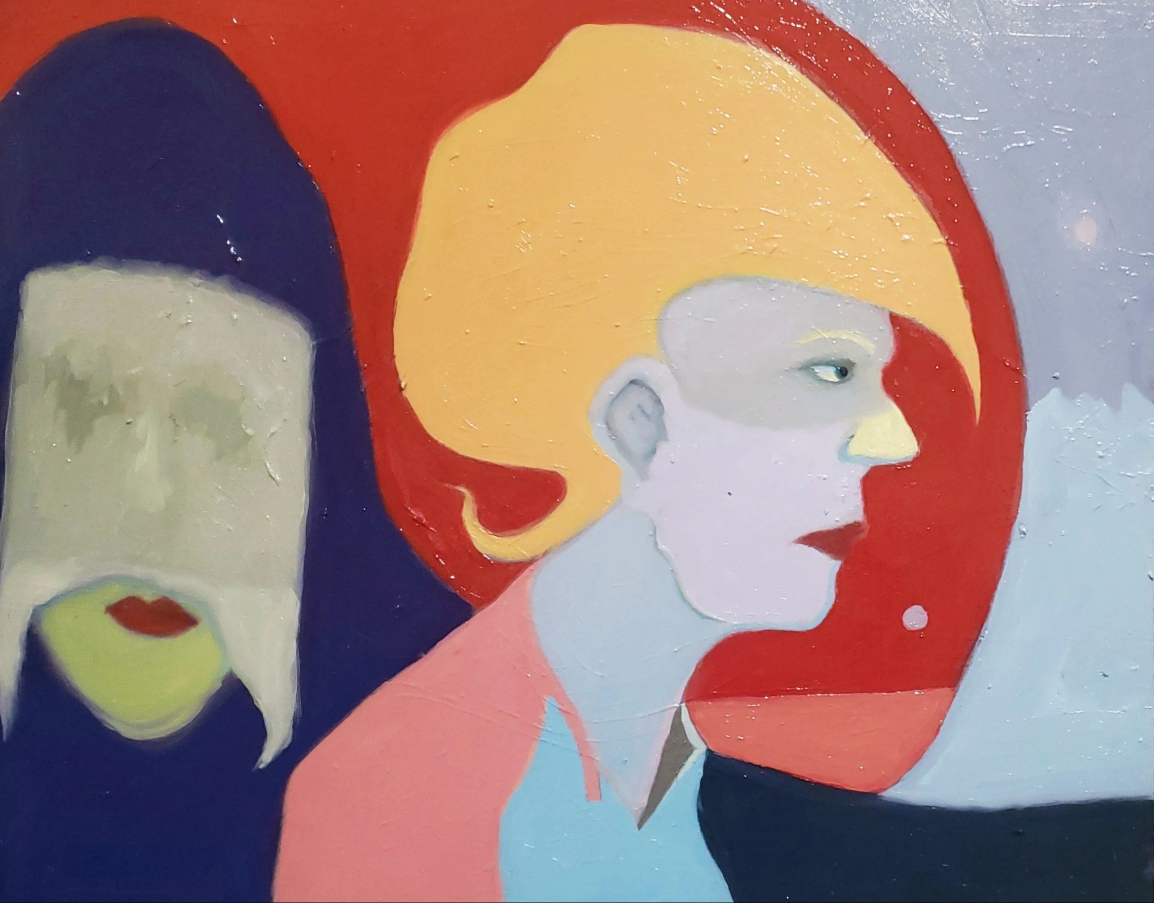 Worlds Apart (oil on board)