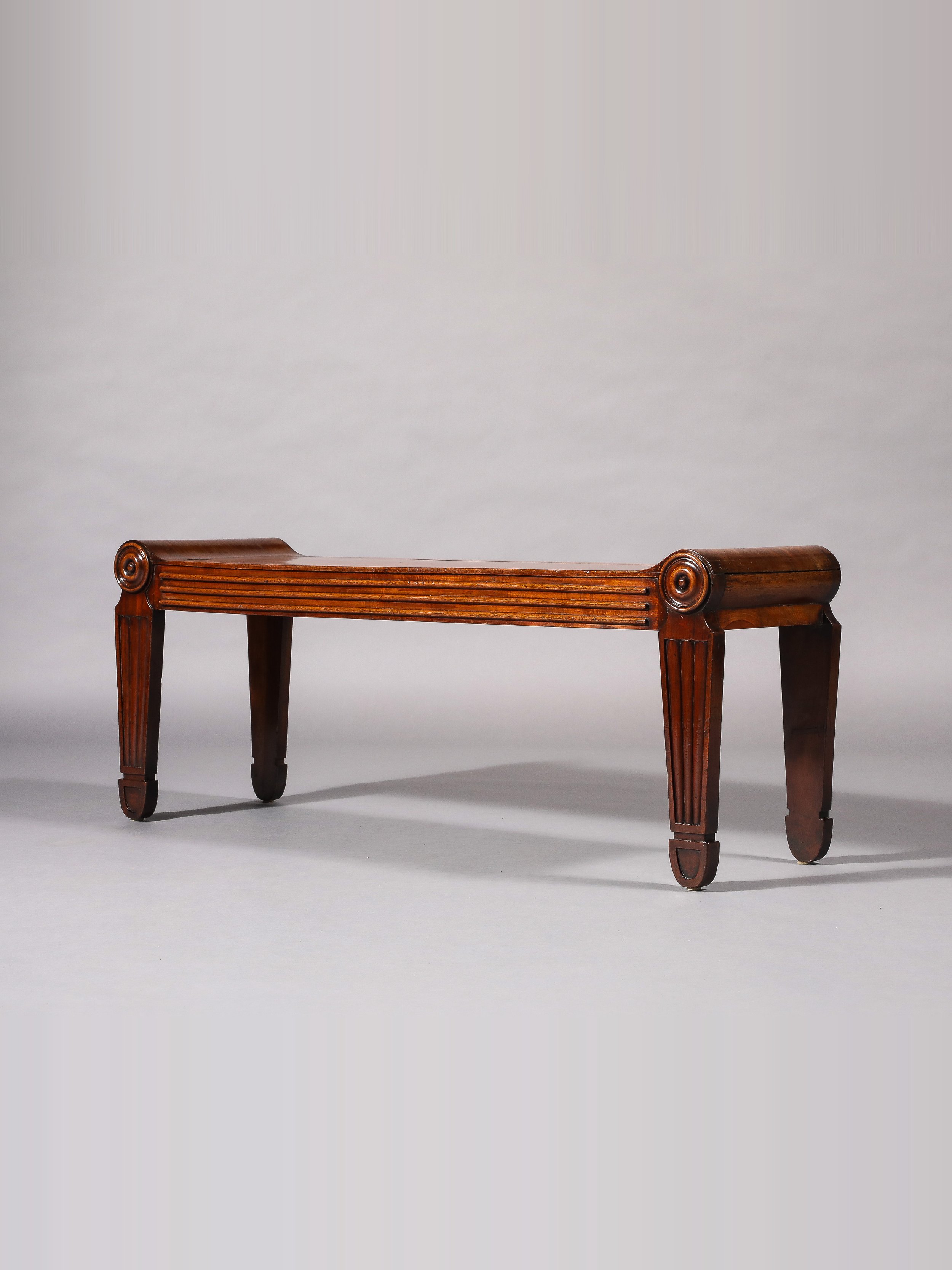 An English Tatham Regency Mahogany Hall Bench · Early 19th century
