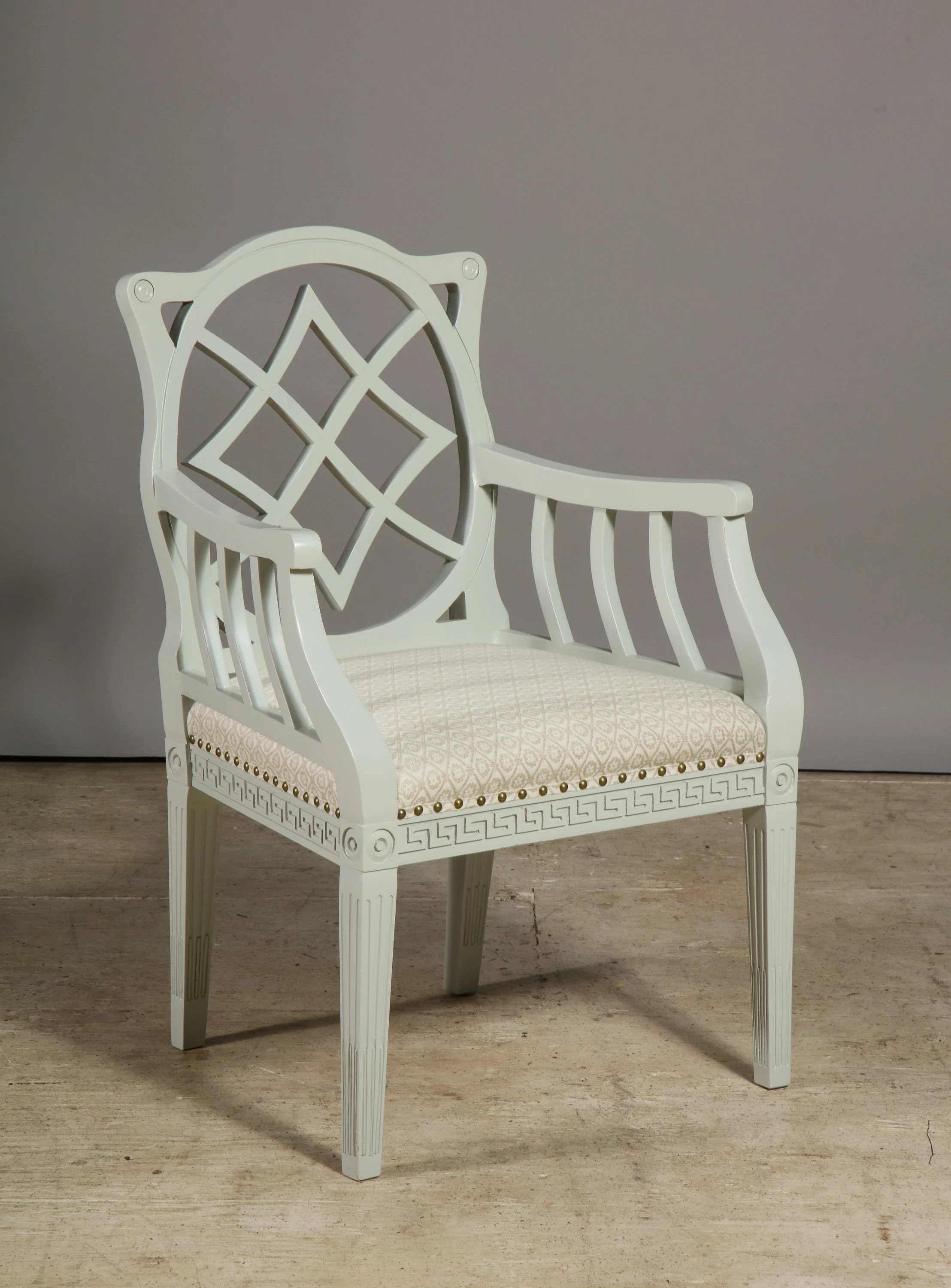 Georgian Style Painted Armchair