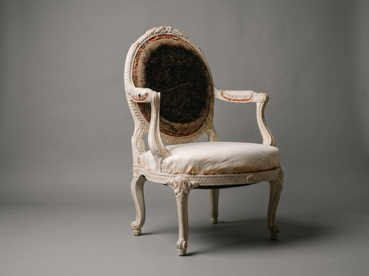Pair of French Fauteuil Armchairs in the Louis XVI Taste