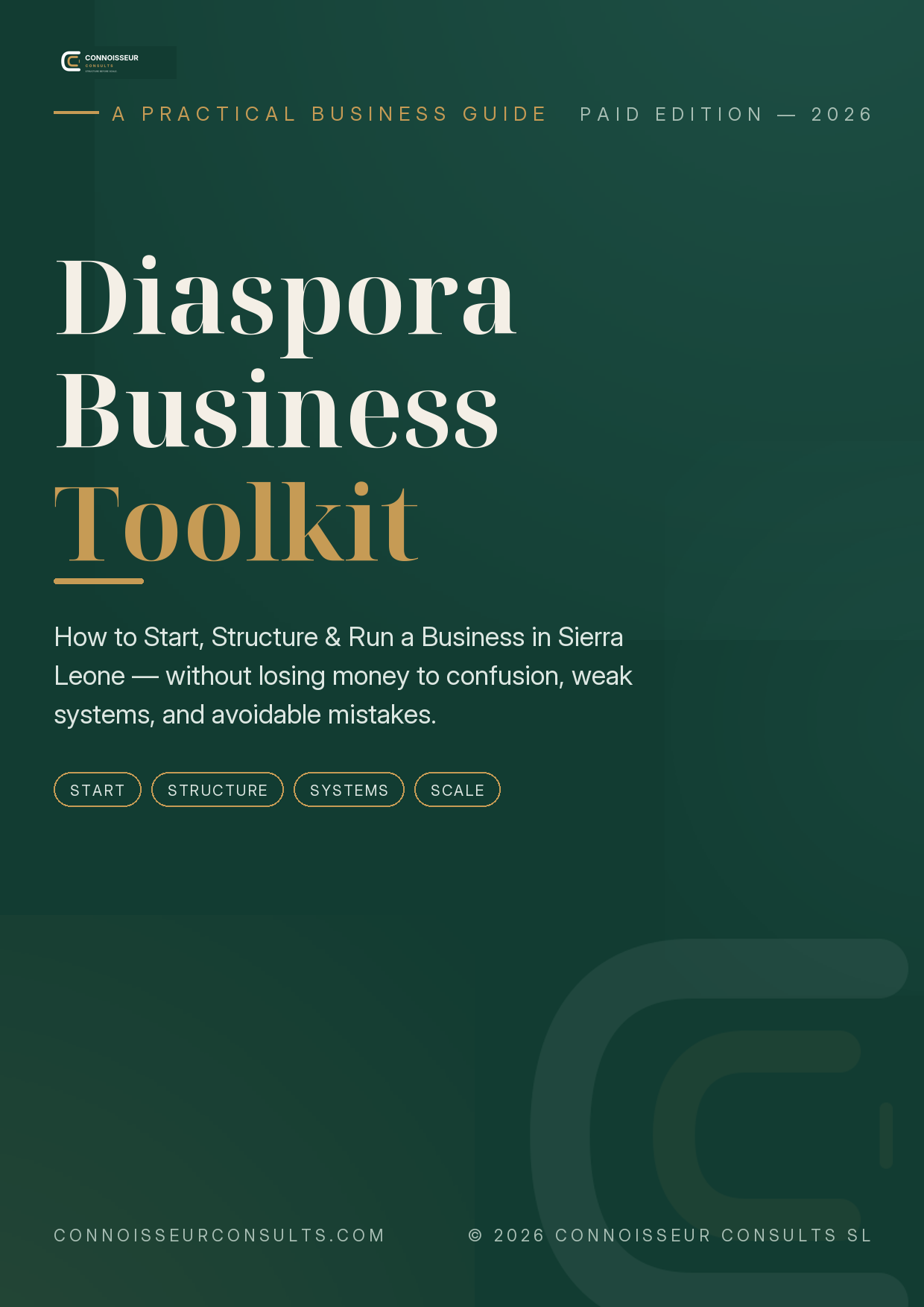 Diaspora Business Toolkit - How to Start, Structure & Run a Business in Sierra Leone
