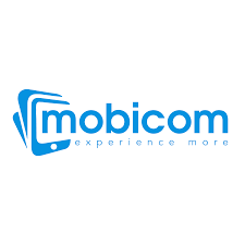 Mobicom logo with the tagline 'experience more'.