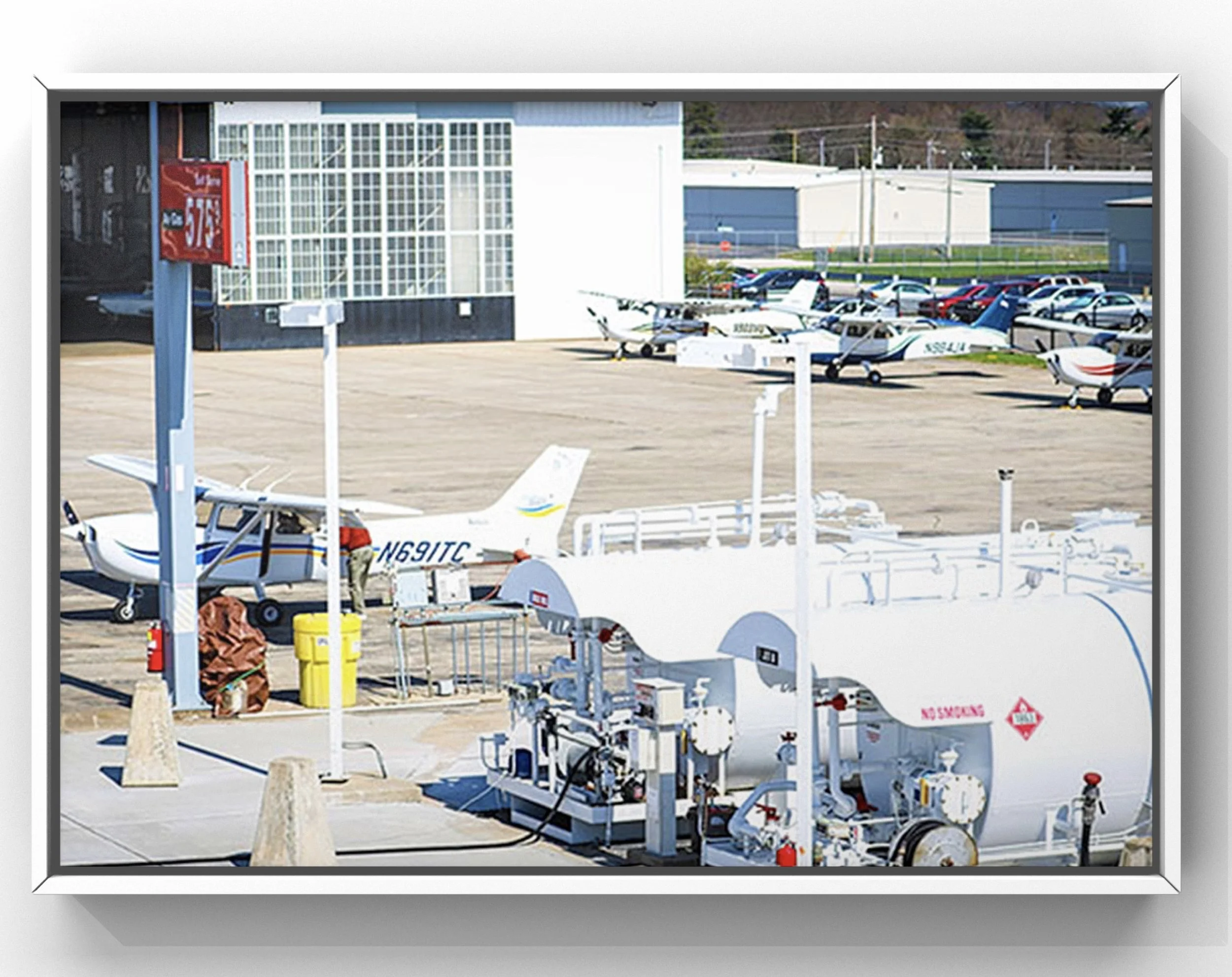 Interior aircraft detailing at the Kinston Regional Jetport (ISO) NC