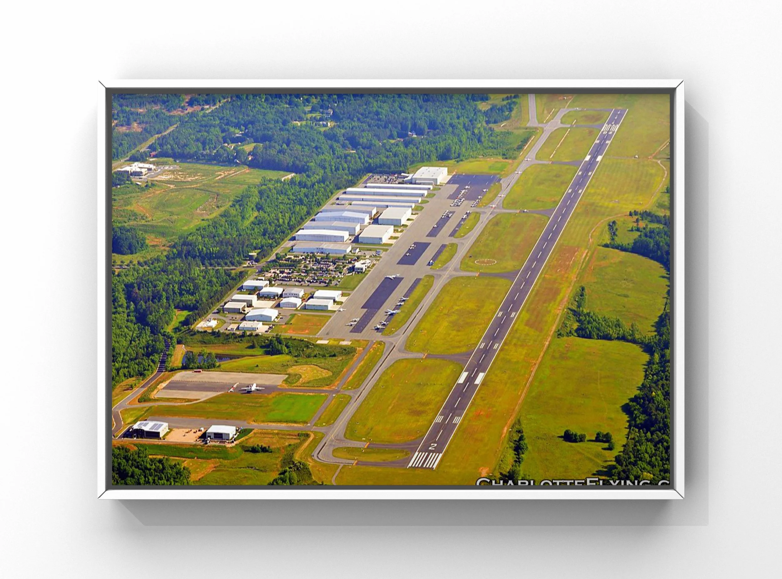 Aircraft detailing at the Concord-Padgett Regional Airport (JQF) in NC.