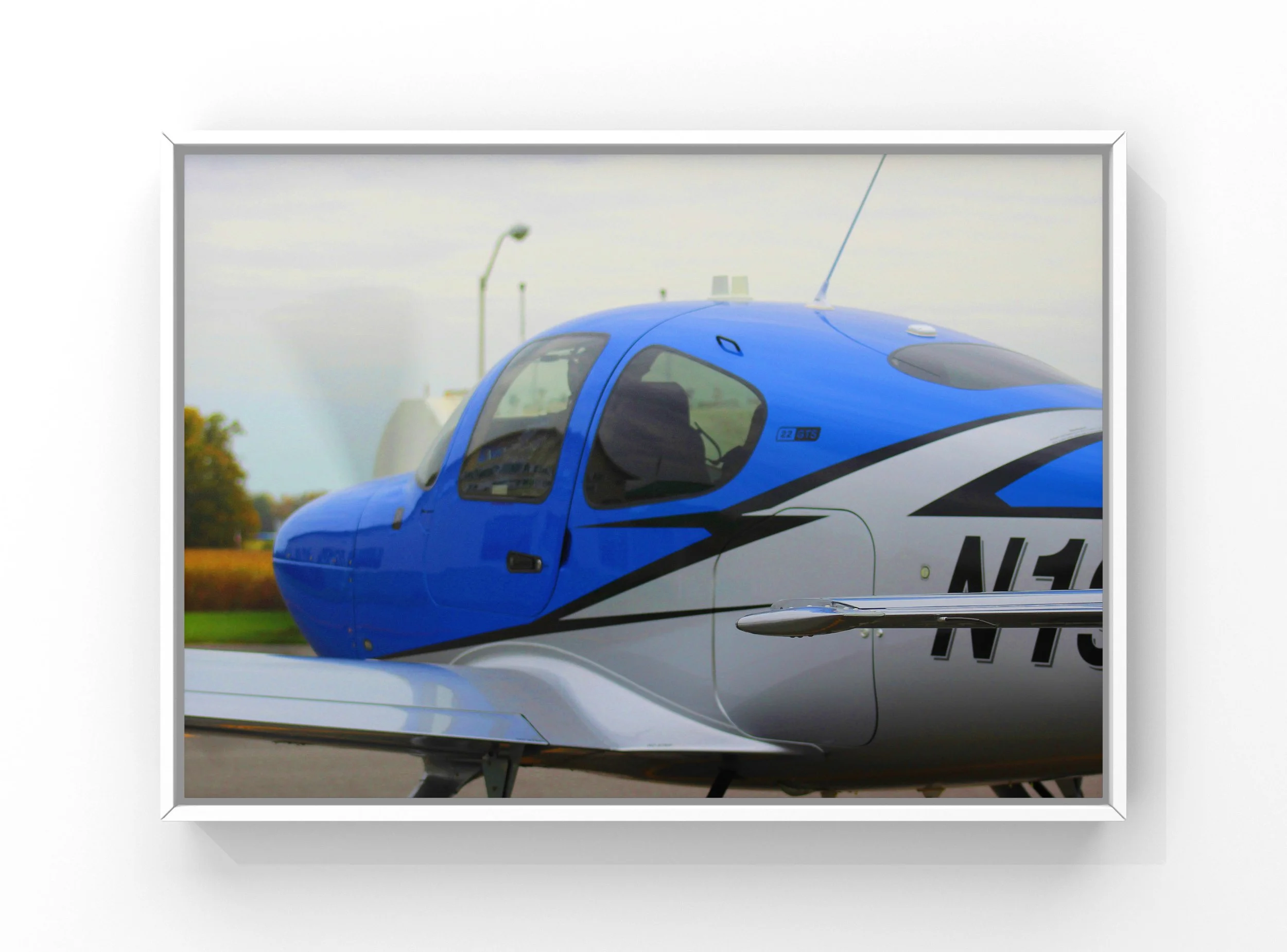 Aircraft nose and windshield exterior cleaning with polished finish on private jet in Raleigh-Durham area