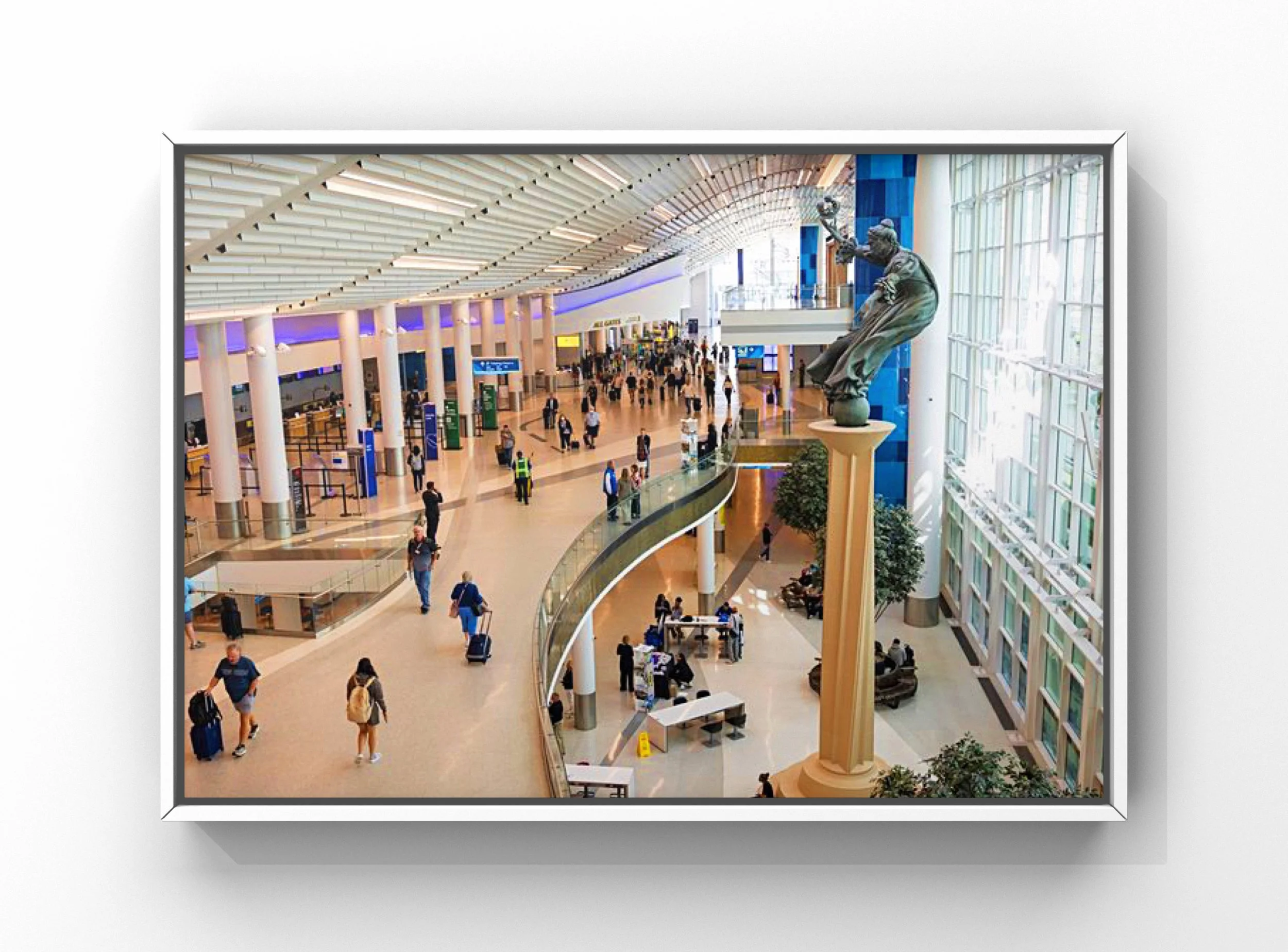 Interior aircraft detailing at the Charlotte Douglas International Airport (CLT) in Charlotte NC