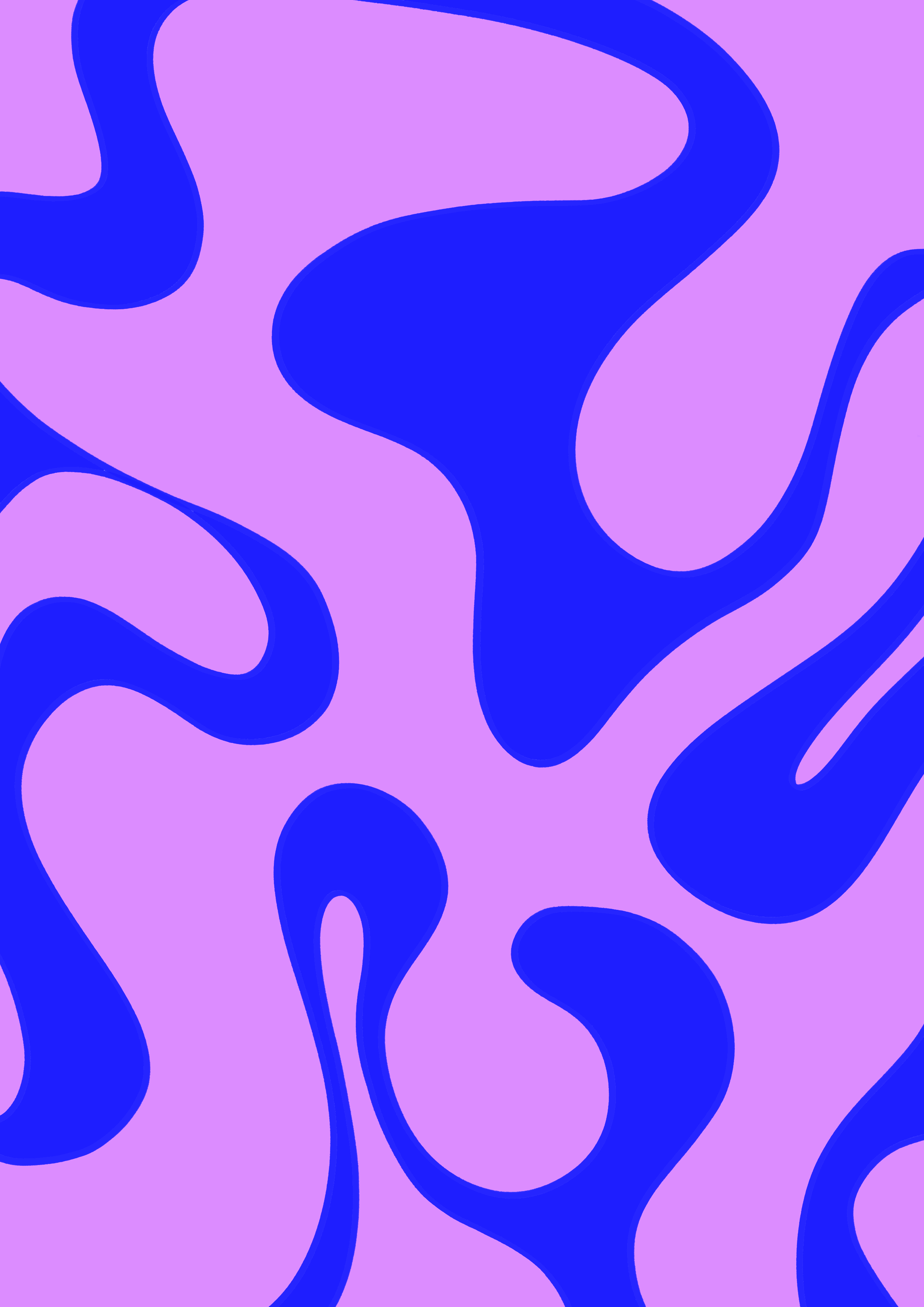 Abstract pattern with irregular, flowing shapes in purple and blue.