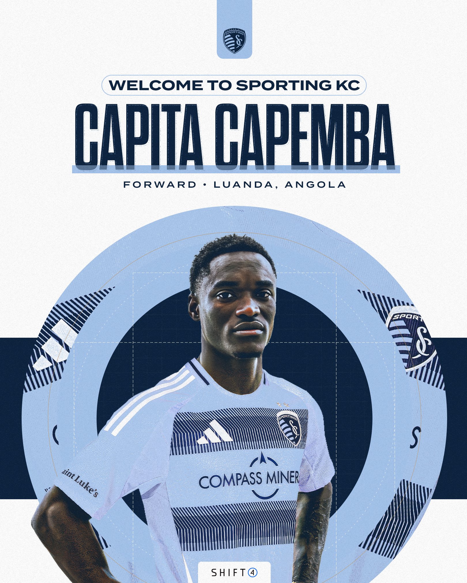Sporting KC social media graphic featuring the signing of Capita Capemba