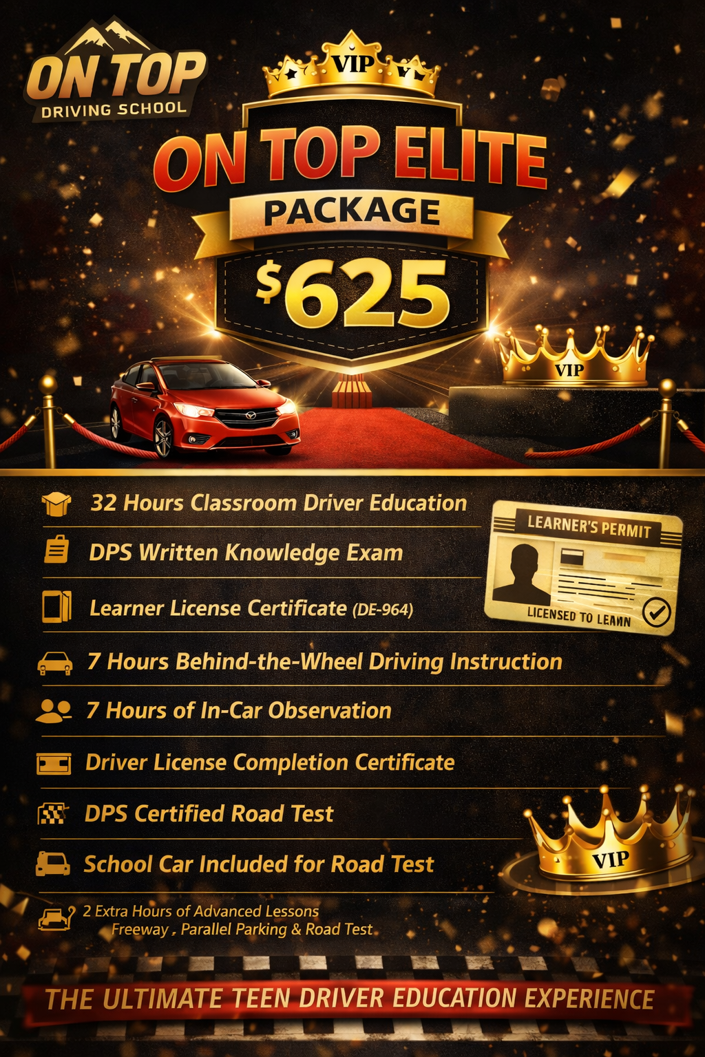 On Top Elite - $625.00