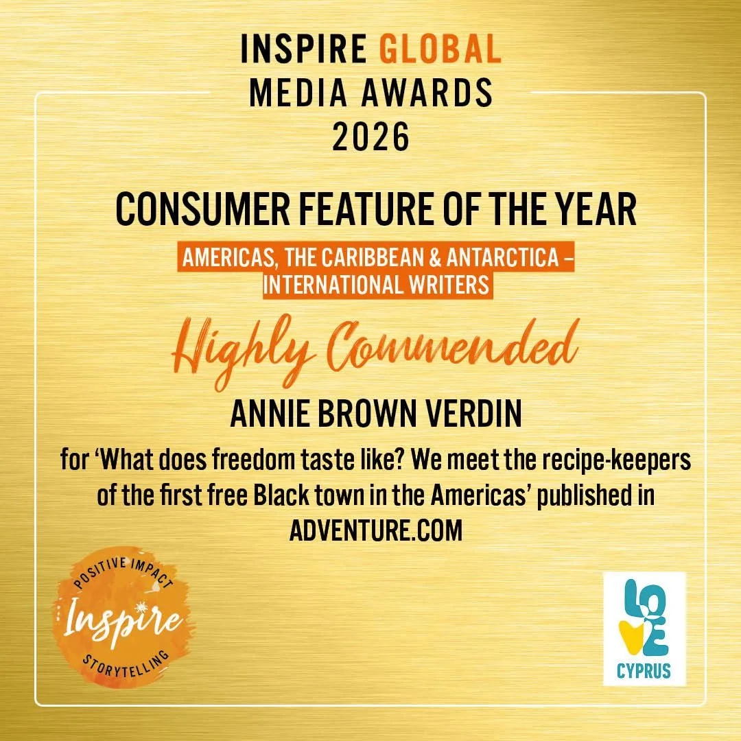 Thrilled to receive recognition at @inspire_global_travel 2026 awards for my piece on San Basilio de Palenque for @adventurecom. Highly commended (or honorable mention) for the Consumer Feature of the Year for international writers. 

These awards ex