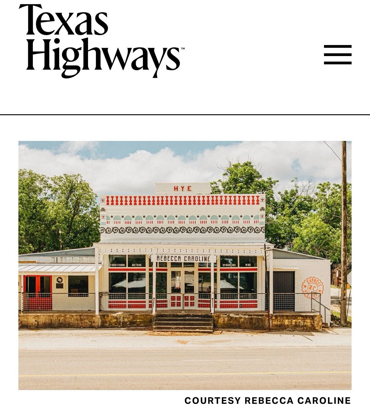 My love for old buildings runs deep, and if you&rsquo;ve ever driven to Fredricksburg, you&rsquo;ve likely laid eyes on the Hye Post Office. 

Good news&mdash;she&rsquo;s getting new life as a sparkling wine tasting room for next-door neighbor &amp; 