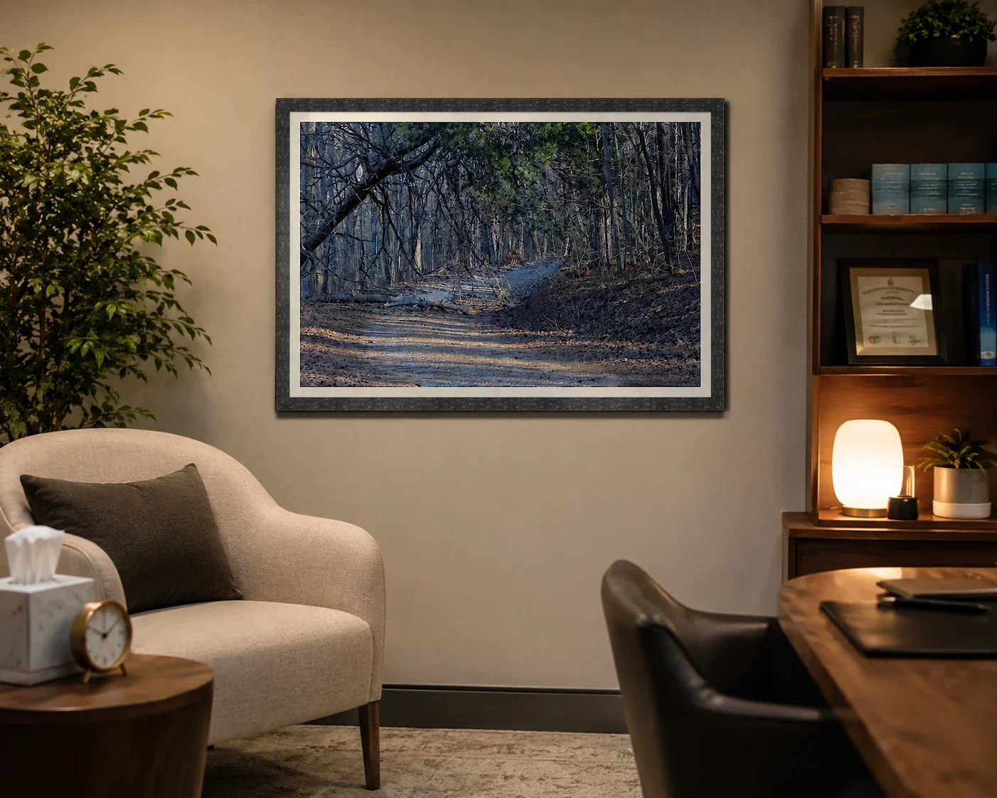 Forest Road Through Winter Forest Interior_Mockup-Professional.webp