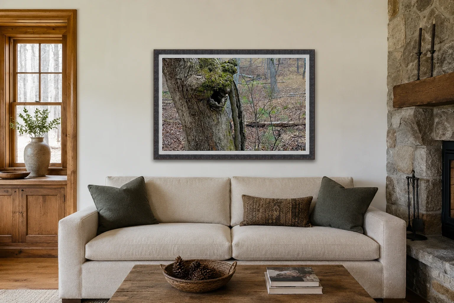 Tree Burl Hollow - Winter Woodland