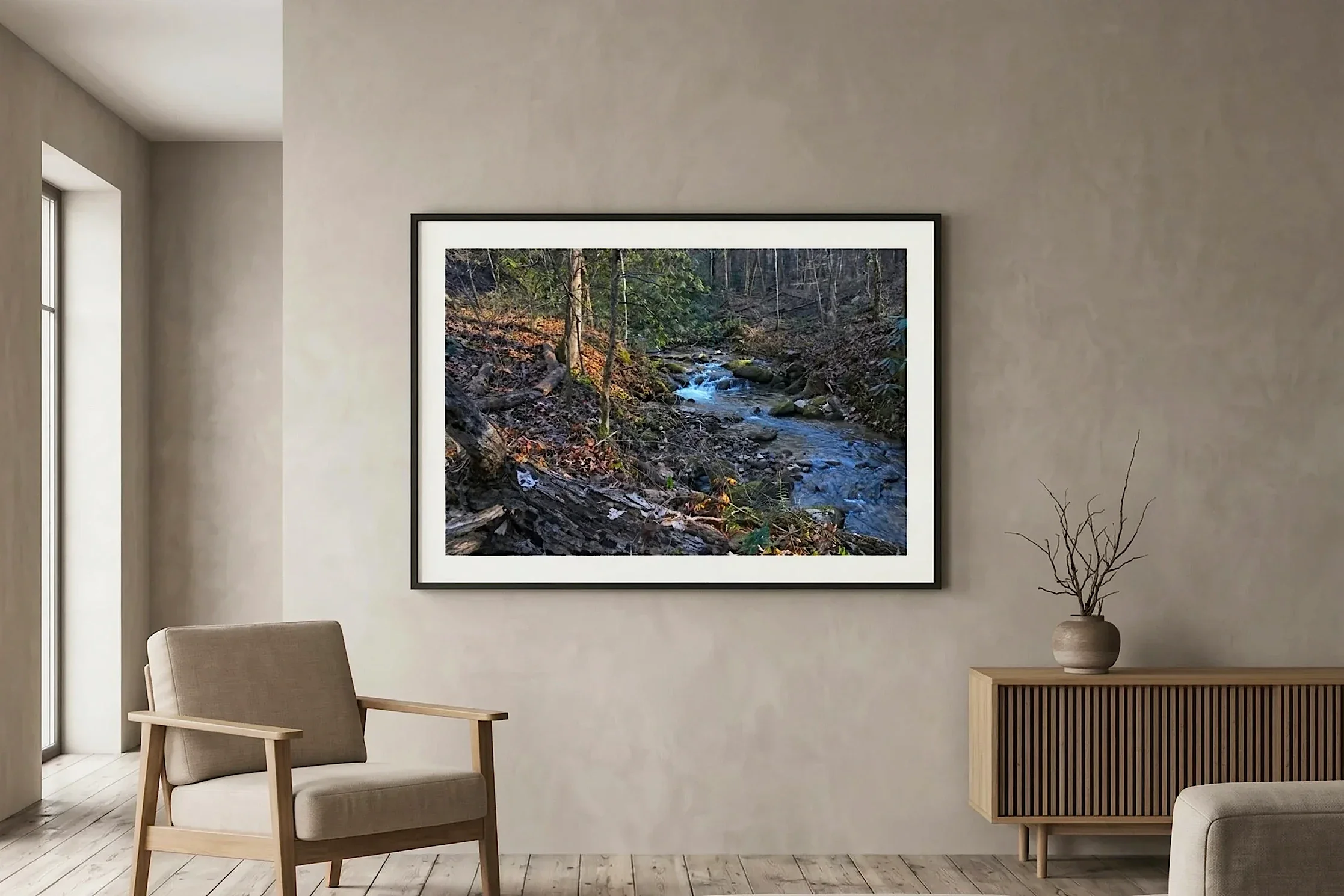 Mountain Stream in Winter Light | Limited Edition