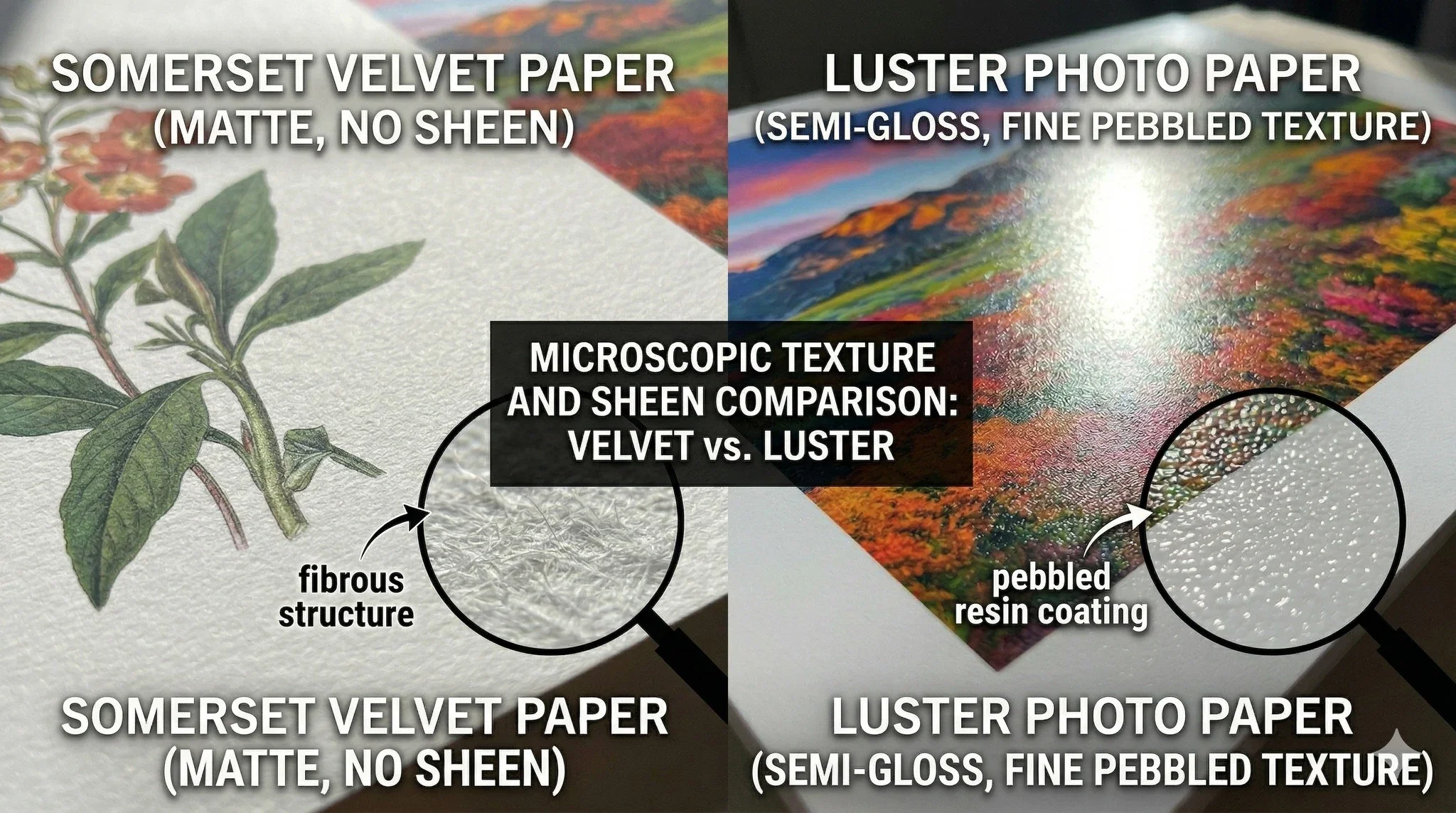 Somerset Velvet vs. Luster for Landscape Photography