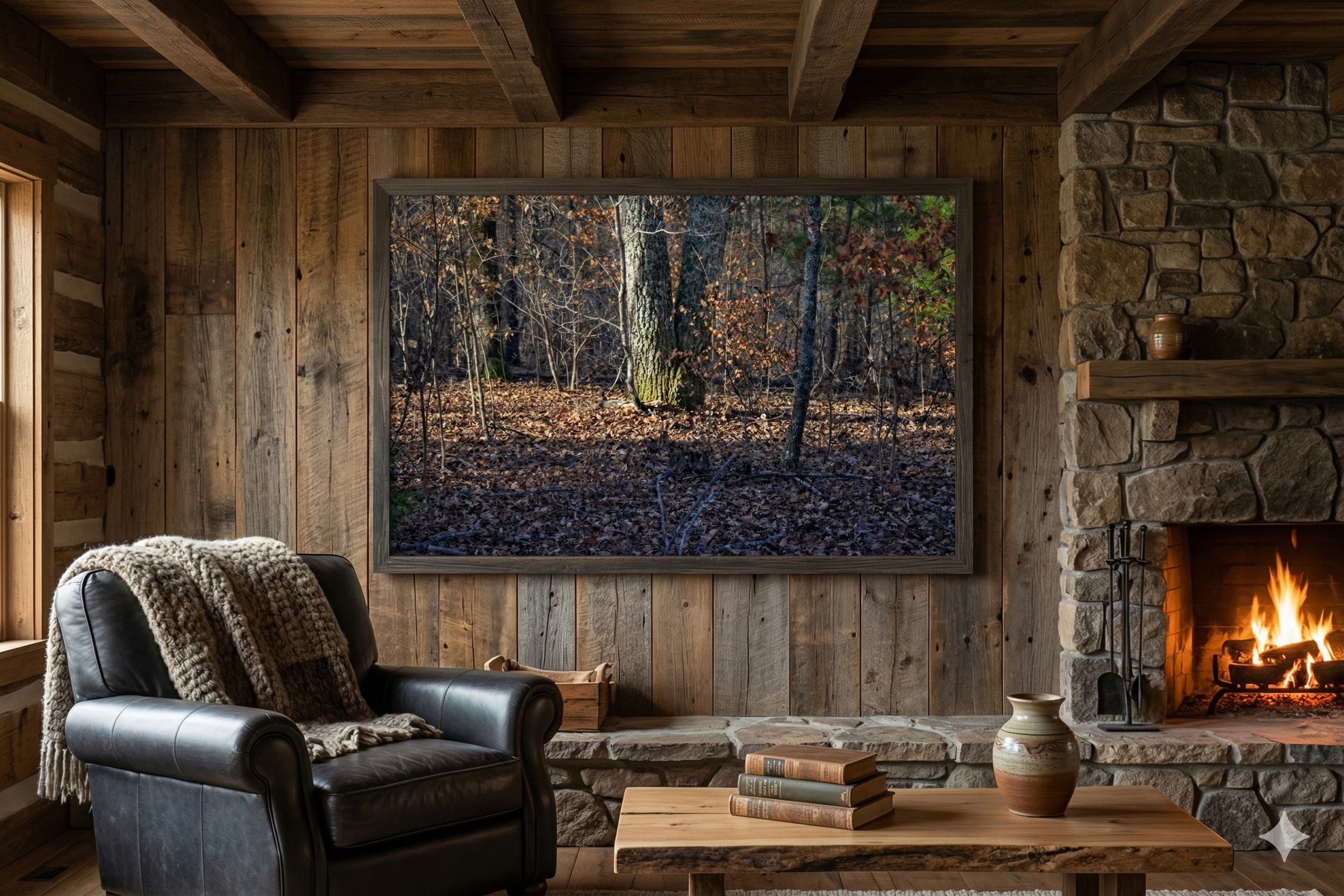 Forest Interior Prints in Rustic Spaces