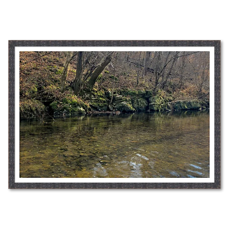 Rock Ledge Over Creek_Framed.webp