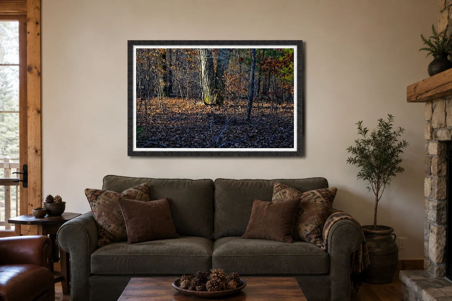 White Oak Trunk - Late Winter Light
