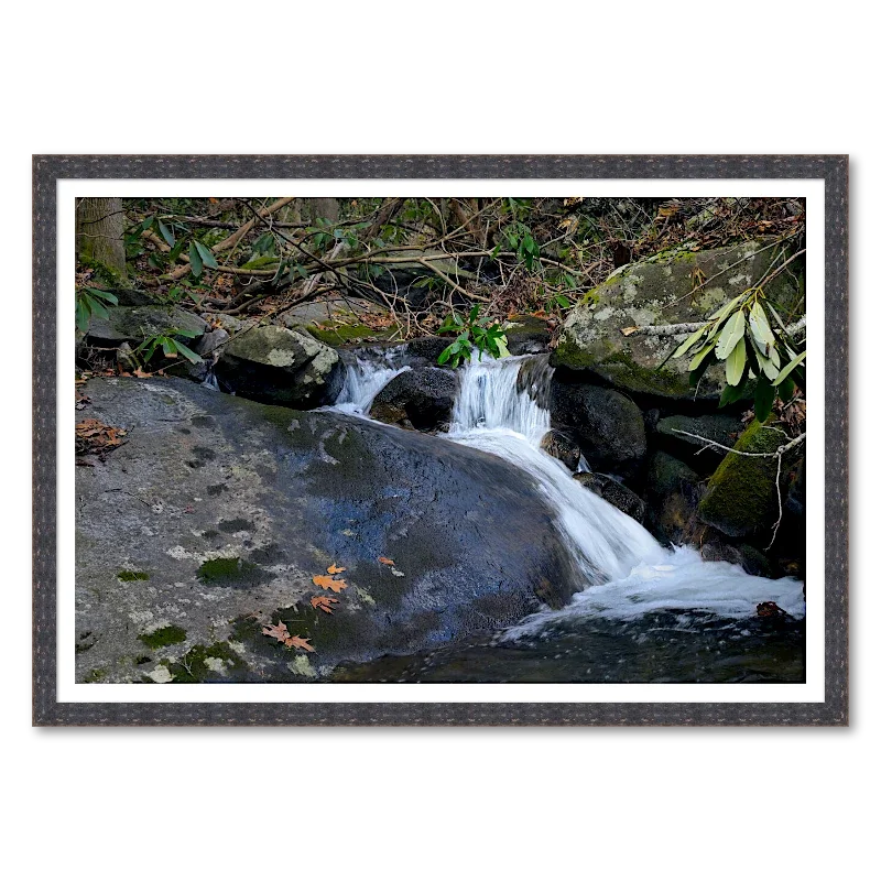 Lower Cascade on Rock Ledge_Framed.webp