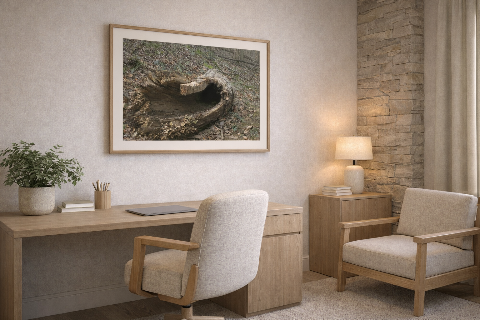 Fallen Log on Hillside