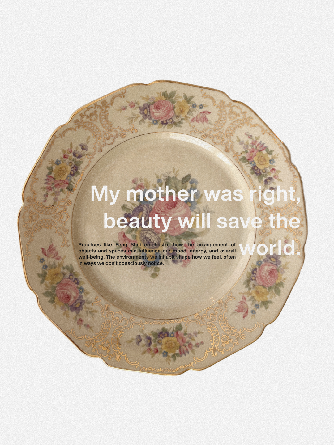 My mother was right, beauty will save the world.