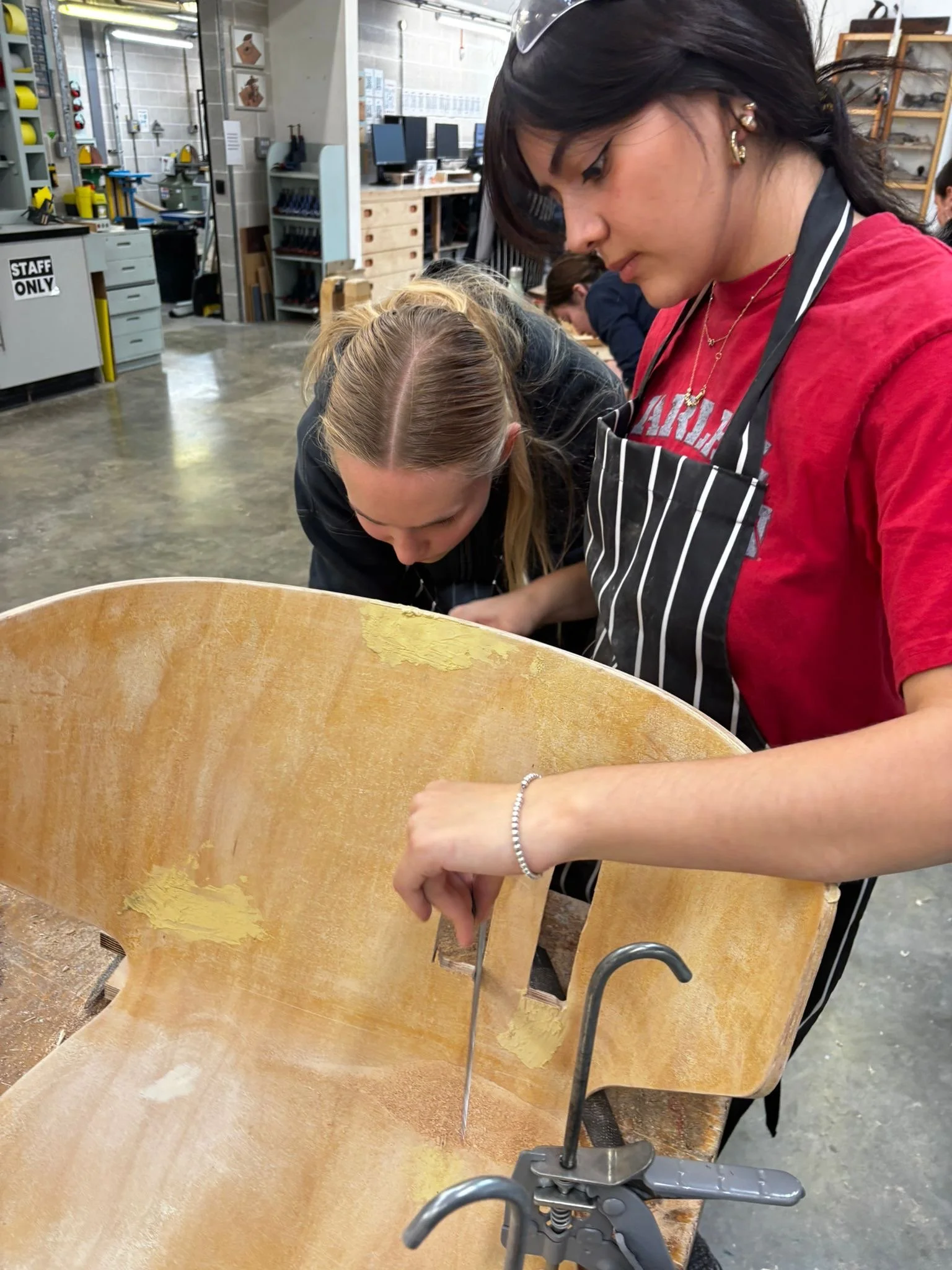 London Based Furniture and Product Design Students Building Rosewood Chair
