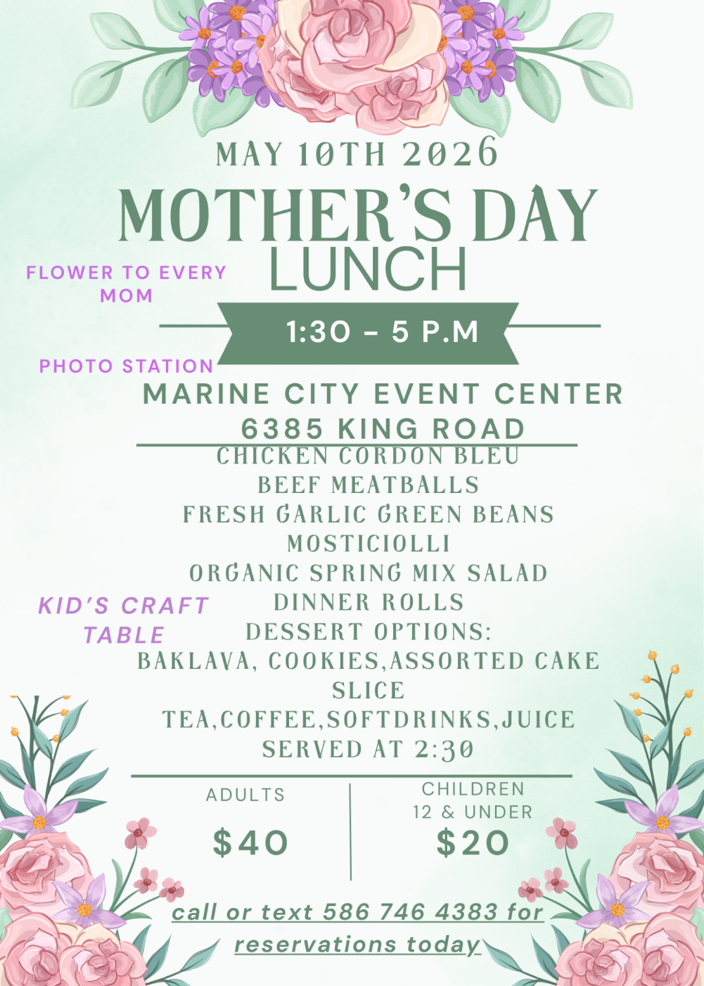 Mother's Day Lunch
