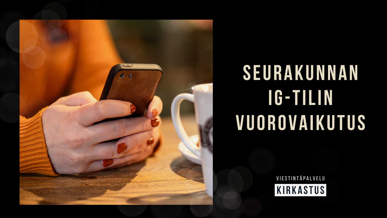 Ole sosiaalinen seurakunnan some-tilillä