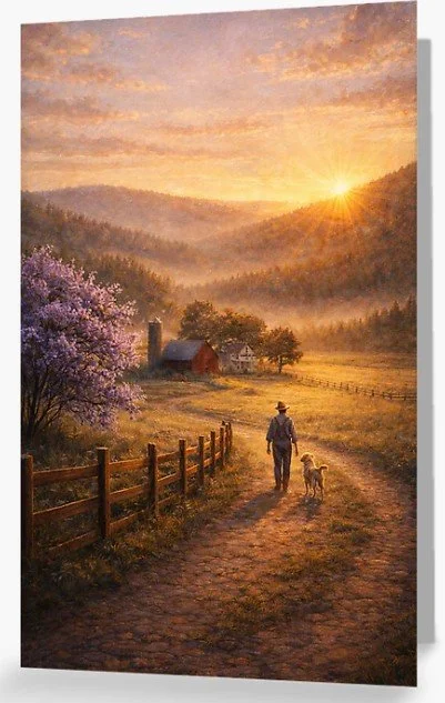 Farmer and His Dog