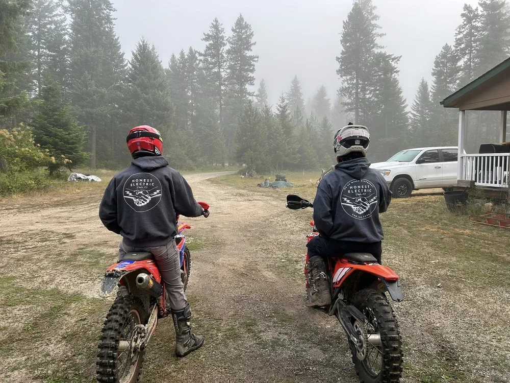 Honest Electric team heading to a job in Clark Fork Idaho