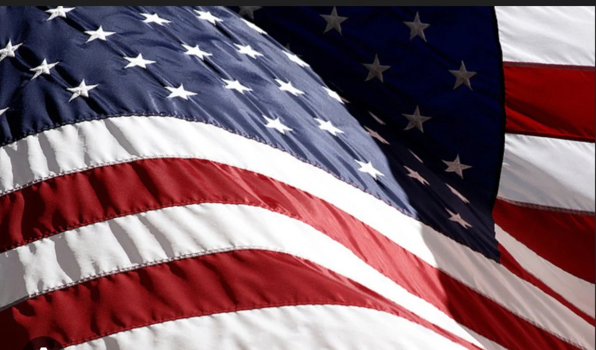 American flag graphic representing North Idaho community