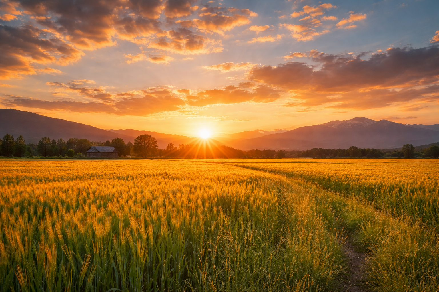 Sunrise landscape representing electrical services offered