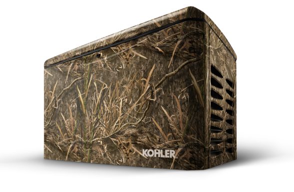 Kohler standby generator — camo finish available