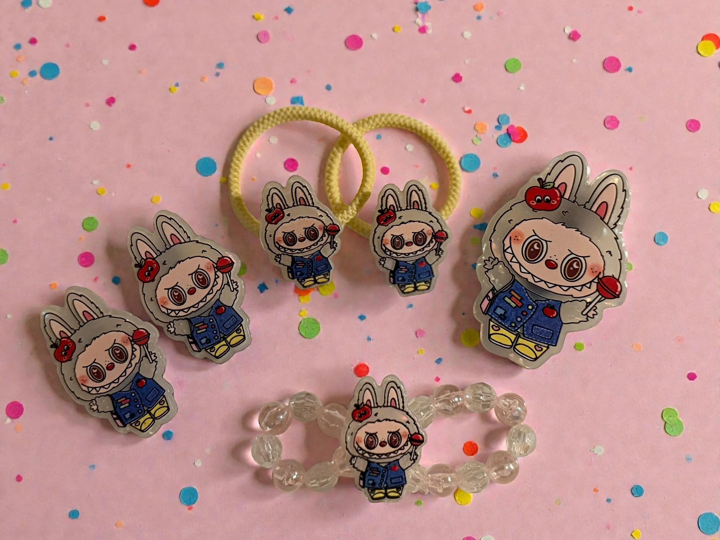 Labubu Hair Set