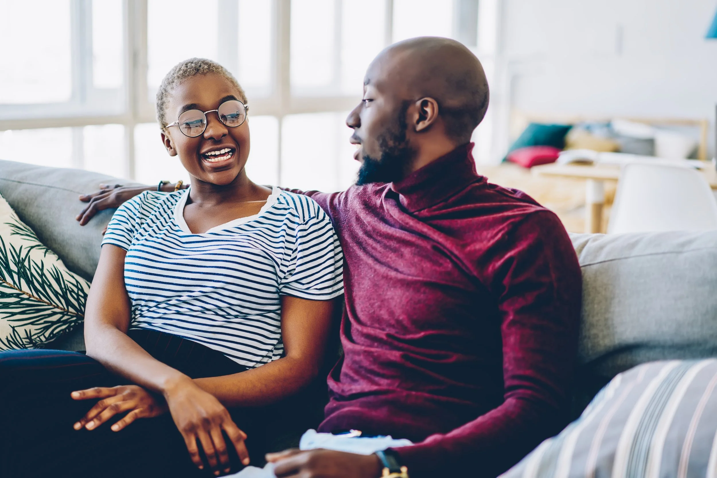 Partners in conversation — relationship therapy and couples counseling