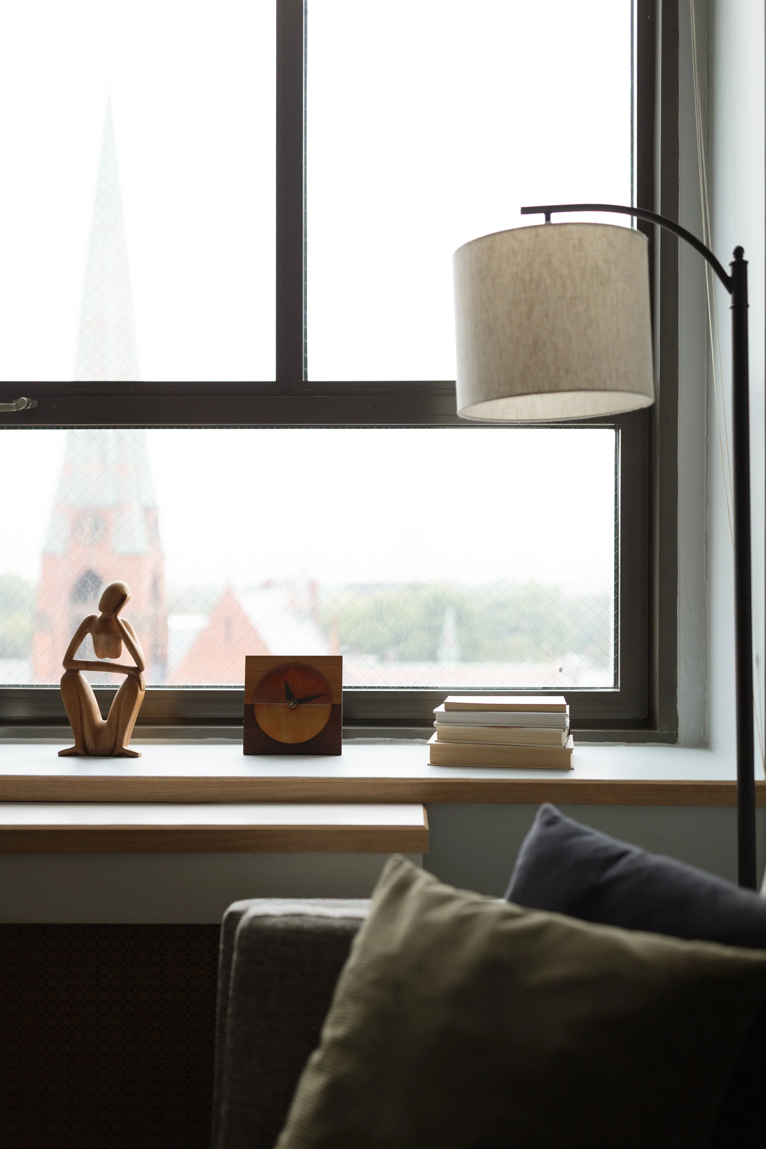 View out of window at therapy office at 678 Massachusetts Avenue in Central Square, Cambridge MA