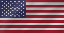 American flag with stars and stripes.