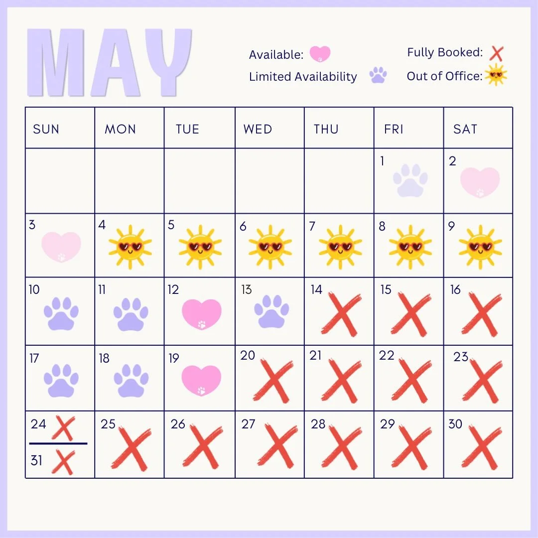 Currently booking through July 🌭