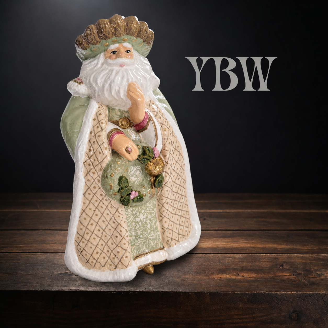 Santa with Wreath