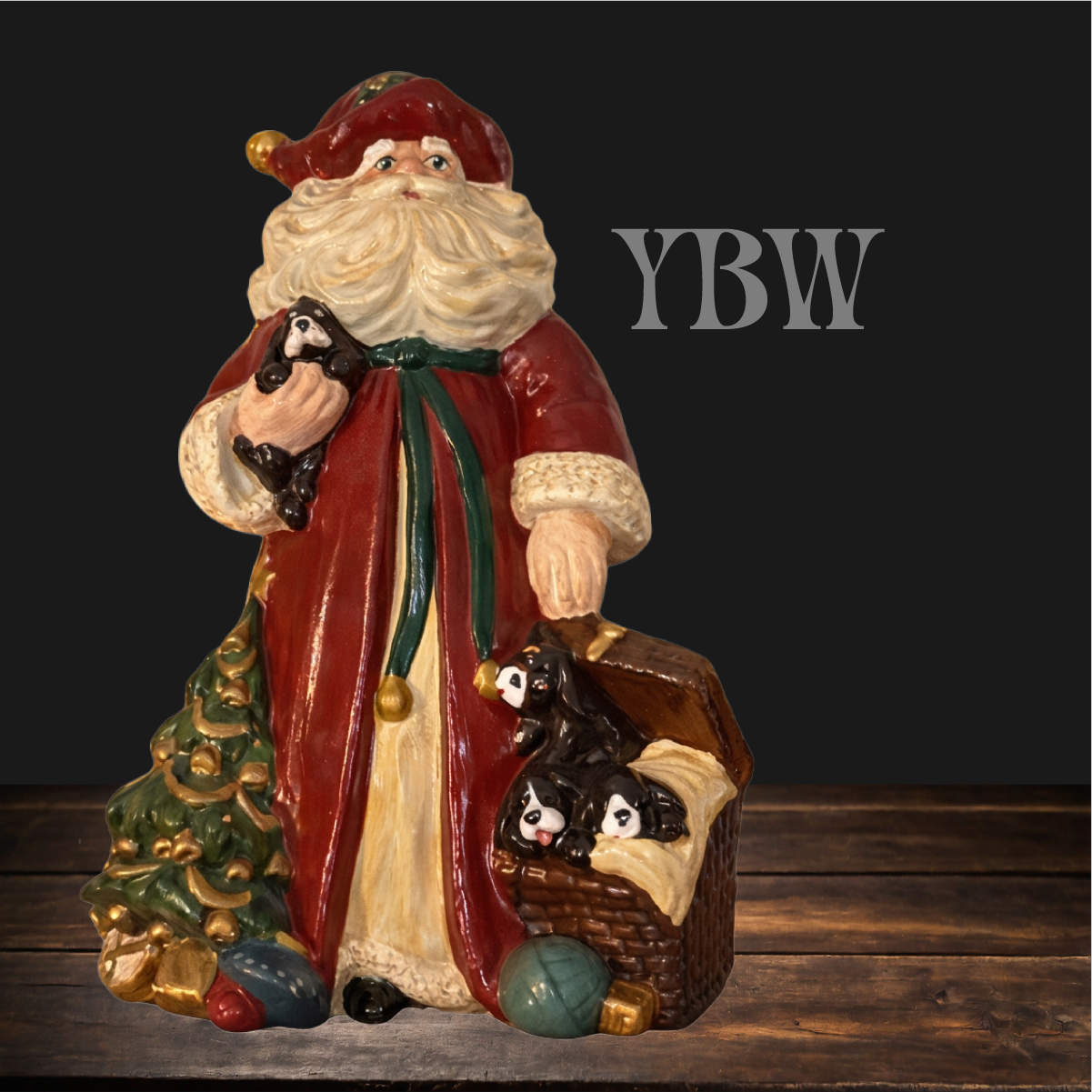 Santa with Puppies