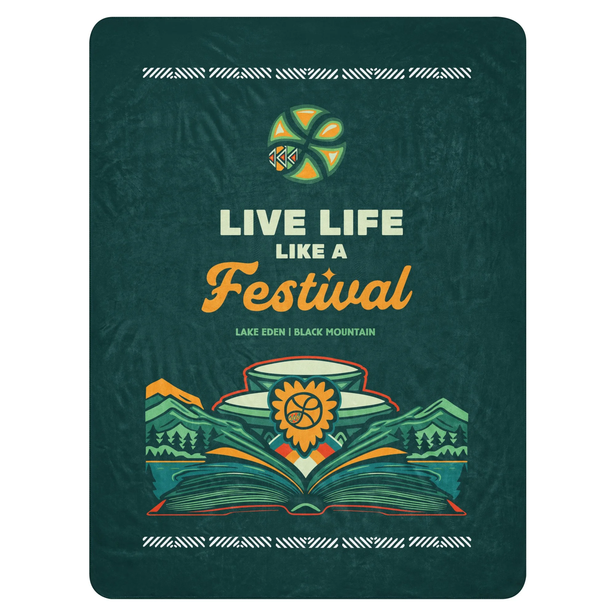 Live Life Like A Festival Sherpa Blanket